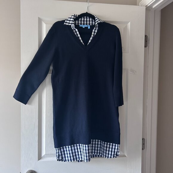 Draper James Wool and Cotton Combo Sweaterdress Size Small Preppy Classic - Picture 10 of 13